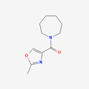 molecular formula C11H16N2O2 B4481591 Azepan-1-yl-(2-methyl-1,3-oxazol-4-yl)methanone 