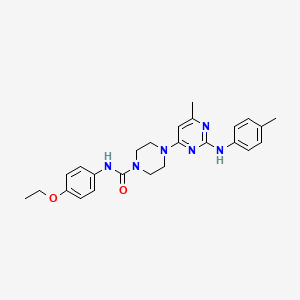 N-(4-ethoxyphenyl)-4-{6-methyl-2-[(4-methylphenyl)amino]pyrimidin-4-yl}piperazine-1-carboxamide