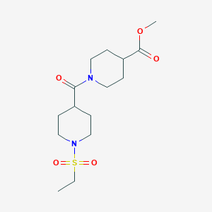 METHYL 1-[1-(ETHANESULFONYL)PIPERIDINE-4-CARBONYL]PIPERIDINE-4-CARBOXYLATE