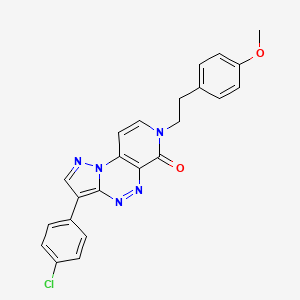 3-(4-chlorophenyl)-7-[2-(4-methoxyphenyl)ethyl]pyrazolo[5,1-c]pyrido[4,3-e][1,2,4]triazin-6(7H)-one