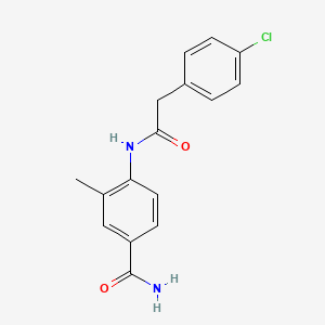 4-{[(4-chlorophenyl)acetyl]amino}-3-methylbenzamide