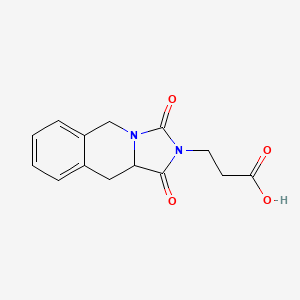 molecular formula C14H14N2O4 B4481699 3-(1,3-dioxo-1,5,10,10a-tetrahydroimidazo[1,5-b]isoquinolin-2(3H)-yl)propanoic acid 