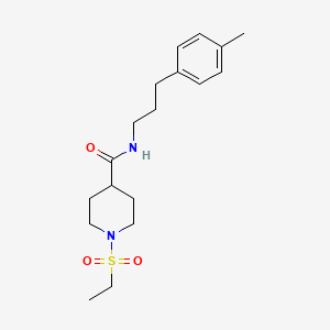 1-(ETHANESULFONYL)-N-[3-(4-METHYLPHENYL)PROPYL]PIPERIDINE-4-CARBOXAMIDE