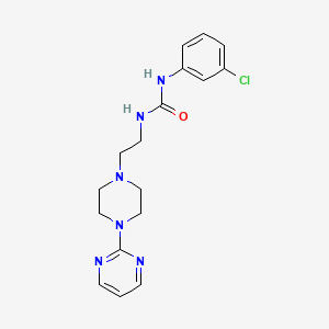 molecular formula C17H21ClN6O B4481720 N-(3-CHLOROPHENYL)-N'-{2-[4-(2-PYRIMIDINYL)PIPERAZINO]ETHYL}UREA 