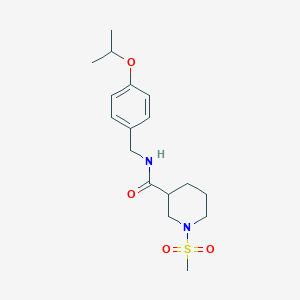 1-METHANESULFONYL-N-{[4-(PROPAN-2-YLOXY)PHENYL]METHYL}PIPERIDINE-3-CARBOXAMIDE