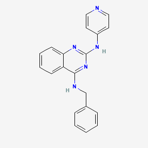 molecular formula C20H17N5 B4481736 N~4~-benzyl-N~2~-4-pyridinyl-2,4-quinazolinediamine 