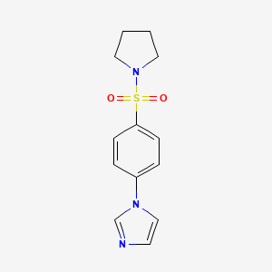 1-[4-(1-pyrrolidinylsulfonyl)phenyl]-1H-imidazole