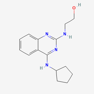 2-{[4-(cyclopentylamino)-2-quinazolinyl]amino}ethanol