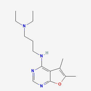 N'-(5,6-dimethylfuro[2,3-d]pyrimidin-4-yl)-N,N-diethyl-1,3-propanediamine