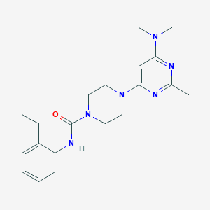 4-[6-(dimethylamino)-2-methylpyrimidin-4-yl]-N-(2-ethylphenyl)piperazine-1-carboxamide