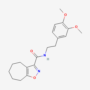 N-[2-(3,4-dimethoxyphenyl)ethyl]-5,6,7,8-tetrahydro-4H-cyclohepta[d][1,2]oxazole-3-carboxamide