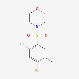 4-[(4-bromo-2-chloro-5-methylphenyl)sulfonyl]morpholine