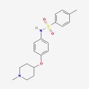 4-METHYL-N-{4-[(1-METHYLPIPERIDIN-4-YL)OXY]PHENYL}BENZENE-1-SULFONAMIDE