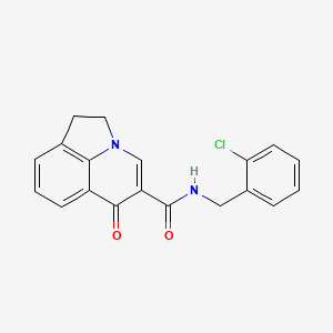 N-(2-chlorobenzyl)-6-oxo-1,2-dihydro-6H-pyrrolo[3,2,1-ij]quinoline-5-carboxamide