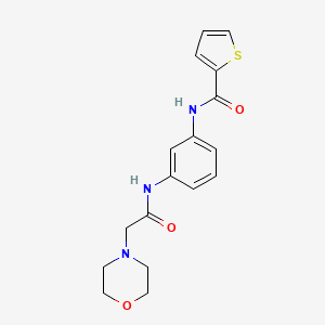 molecular formula C17H19N3O3S B4481865 N-(3-{[2-(4-morpholinyl)acetyl]amino}phenyl)-2-thiophenecarboxamide 