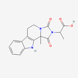 molecular formula C17H17N3O4 B4481884 2-(2-methyl-3,5-dioxo-4,6,16-triazatetracyclo[7.7.0.02,6.010,15]hexadeca-1(9),10,12,14-tetraen-4-yl)propanoic acid 