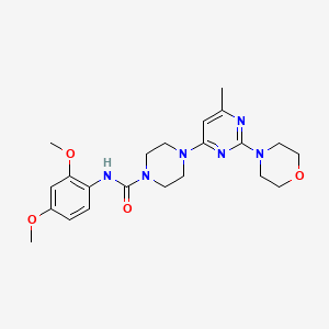 N-(2,4-Dimethoxyphenyl)-4-[6-methyl-2-(morpholin-4-YL)pyrimidin-4-YL]piperazine-1-carboxamide