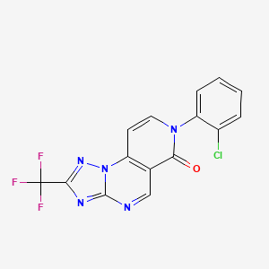 7-(2-chlorophenyl)-2-(trifluoromethyl)pyrido[3,4-e][1,2,4]triazolo[1,5-a]pyrimidin-6(7H)-one