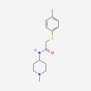 2-[(4-methylphenyl)thio]-N-(1-methyl-4-piperidinyl)acetamide