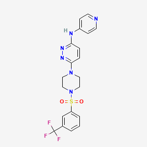 N-4-pyridinyl-6-(4-{[3-(trifluoromethyl)phenyl]sulfonyl}-1-piperazinyl)-3-pyridazinamine