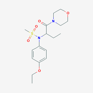 N-(4-ethoxyphenyl)-N-[1-(4-morpholinylcarbonyl)propyl]methanesulfonamide