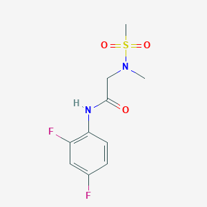 N-(2,4-difluorophenyl)-2-[methyl(methylsulfonyl)amino]acetamide