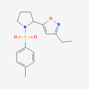 3-Ethyl-5-[1-(4-methylbenzenesulfonyl)pyrrolidin-2-YL]-1,2-oxazole