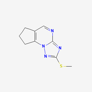 2-(methylsulfanyl)-7,8-dihydro-6H-cyclopenta[e][1,2,4]triazolo[1,5-a]pyrimidine