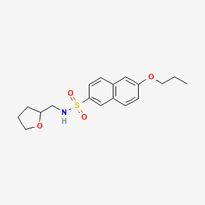 (Oxolan-2-ylmethyl)[(6-propoxy(2-naphthyl))sulfonyl]amine