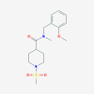 1-METHANESULFONYL-N-[(2-METHOXYPHENYL)METHYL]-N-METHYLPIPERIDINE-4-CARBOXAMIDE