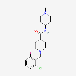 1-[(2-chloro-6-fluorophenyl)methyl]-N-(1-methylpiperidin-4-yl)piperidine-4-carboxamide