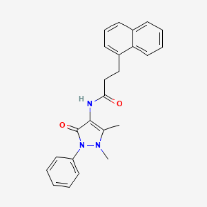 N-(1,5-dimethyl-3-oxo-2-phenyl-2,3-dihydro-1H-pyrazol-4-yl)-3-(1-naphthyl)propanamide