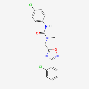 N'-(4-chlorophenyl)-N-{[3-(2-chlorophenyl)-1,2,4-oxadiazol-5-yl]methyl}-N-methylurea