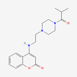 4-{[2-(4-isobutyryl-1-piperazinyl)ethyl]amino}-2H-chromen-2-one