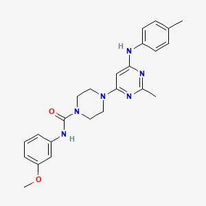 N-(3-methoxyphenyl)-4-{2-methyl-6-[(4-methylphenyl)amino]pyrimidin-4-yl}piperazine-1-carboxamide