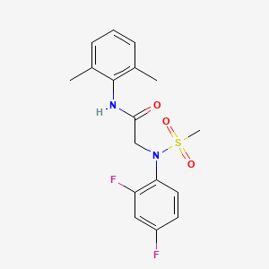 N~2~-(2,4-difluorophenyl)-N~1~-(2,6-dimethylphenyl)-N~2~-(methylsulfonyl)glycinamide