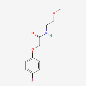 molecular formula C11H14FNO3 B4482260 2-(4-fluorophenoxy)-N-(2-methoxyethyl)acetamide 