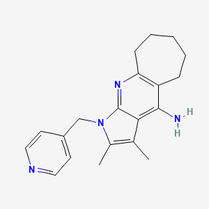 2,3-DIMETHYL-1-(4-PYRIDYLMETHYL)-1,5,6,7,8,9-HEXAHYDROCYCLOHEPTA[B]PYRROLO[3,2-E]PYRIDIN-4-AMINE