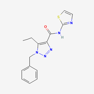 1-benzyl-5-ethyl-N-1,3-thiazol-2-yl-1H-1,2,3-triazole-4-carboxamide