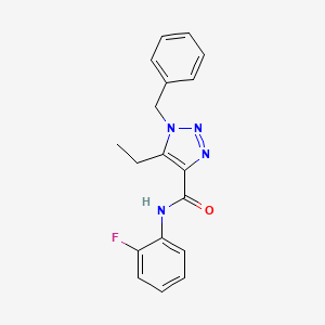 1-benzyl-5-ethyl-N-(2-fluorophenyl)-1H-1,2,3-triazole-4-carboxamide