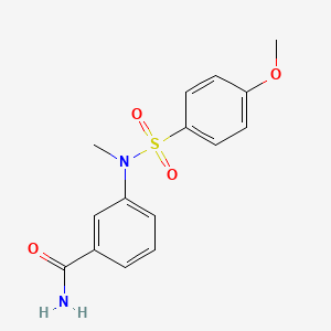 3-[[(4-methoxyphenyl)sulfonyl](methyl)amino]benzamide