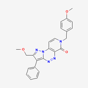 7-(4-methoxybenzyl)-2-(methoxymethyl)-3-phenylpyrazolo[5,1-c]pyrido[4,3-e][1,2,4]triazin-6(7H)-one