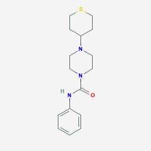 N-phenyl-4-(tetrahydro-2H-thiopyran-4-yl)piperazine-1-carboxamide