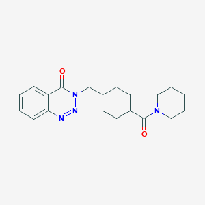 3-{[TRANS-4-(1-PIPERIDINYLCARBONYL)CYCLOHEXYL]METHYL}-1,2,3-BENZOTRIAZIN-4(3H)-ONE