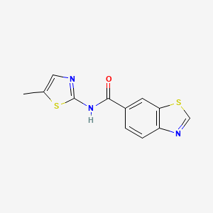 N-(5-methyl-1,3-thiazol-2-yl)-1,3-benzothiazole-6-carboxamide