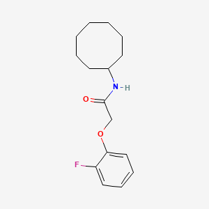 molecular formula C16H22FNO2 B4482409 N-cyclooctyl-2-(2-fluorophenoxy)acetamide 