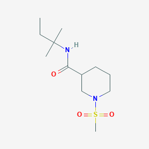 1-METHANESULFONYL-N-(2-METHYLBUTAN-2-YL)PIPERIDINE-3-CARBOXAMIDE