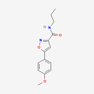 5-(4-methoxyphenyl)-N-propyl-3-isoxazolecarboxamide