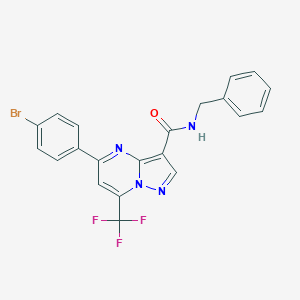 N-benzyl-5-(4-bromophenyl)-7-(trifluoromethyl)pyrazolo[1,5-a]pyrimidine-3-carboxamide