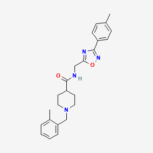 N-{[3-(4-METHYLPHENYL)-1,2,4-OXADIAZOL-5-YL]METHYL}-1-[(2-METHYLPHENYL)METHYL]PIPERIDINE-4-CARBOXAMIDE